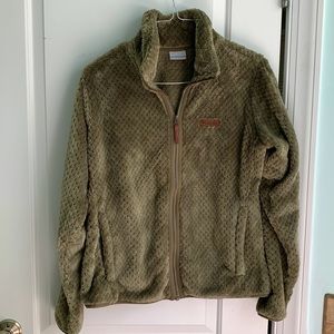 Columbia Women’s Fire Side Sherpa Fleece. Size Large. Full zip.